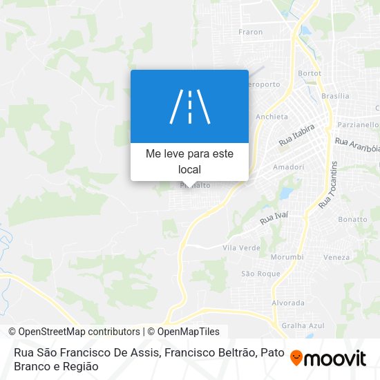 Rua São Francisco De Assis mapa