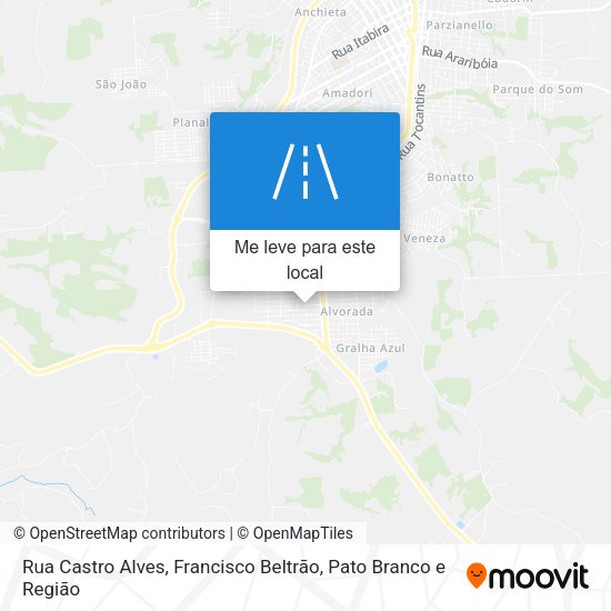 Rua Castro Alves mapa