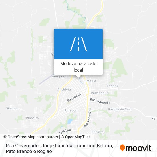 Rua Governador Jorge Lacerda mapa
