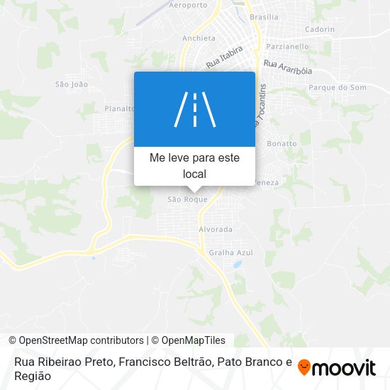 Rua Ribeirao Preto mapa