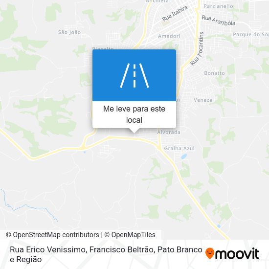 Rua Erico Venissimo mapa