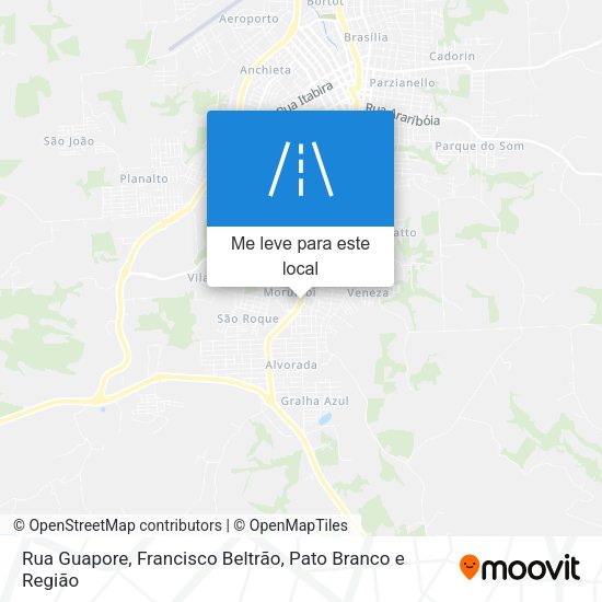 Rua Guapore mapa