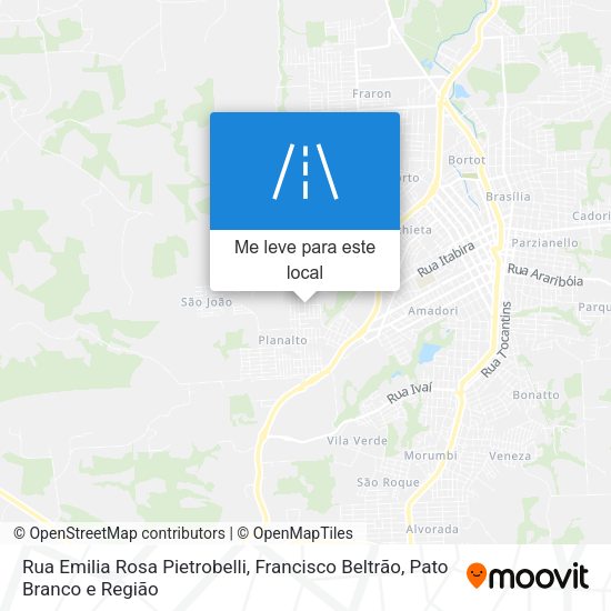 Rua Emilia Rosa Pietrobelli mapa