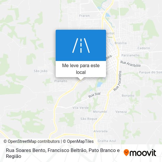 Rua Soares Bento mapa