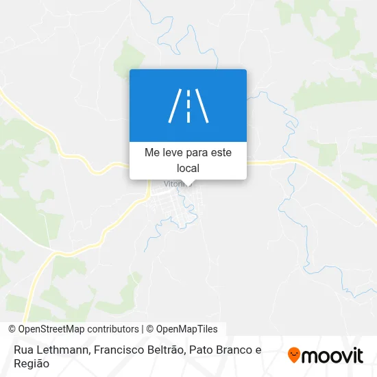 Rua Lethmann mapa