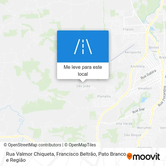 Rua Valmor Chiqueta mapa