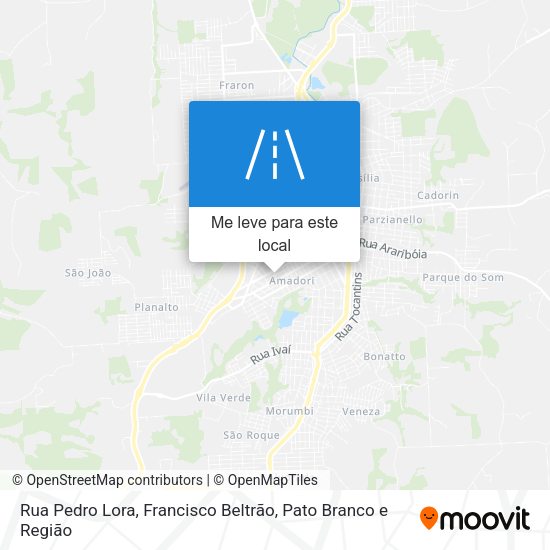 Rua Pedro Lora mapa