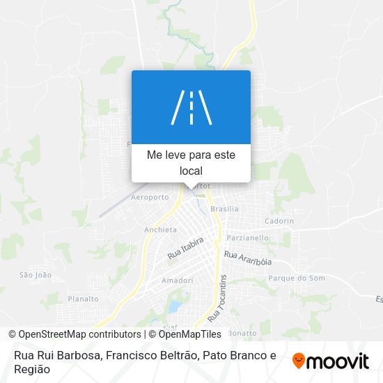 Rua Rui Barbosa mapa