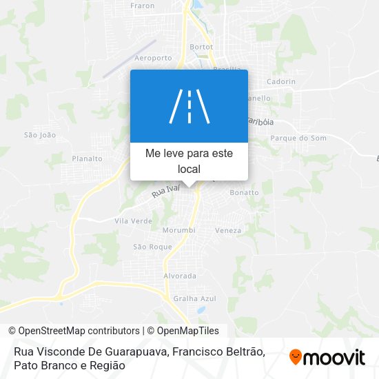 Rua Visconde De Guarapuava mapa
