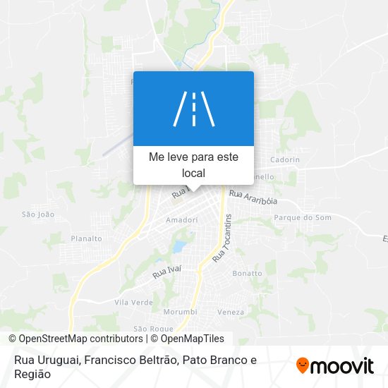 Rua Uruguai mapa