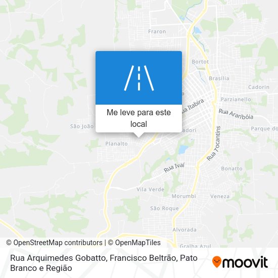 Rua Arquimedes Gobatto mapa
