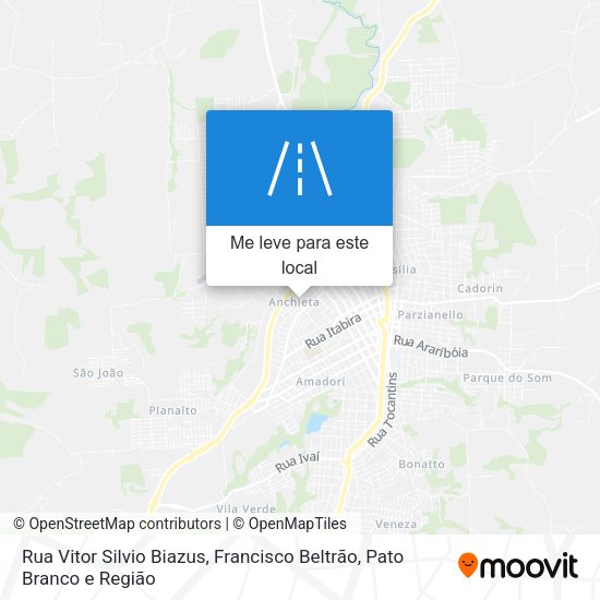 Rua Vitor Silvio Biazus mapa