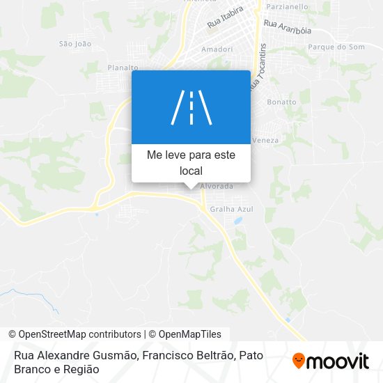 Rua Alexandre Gusmão mapa