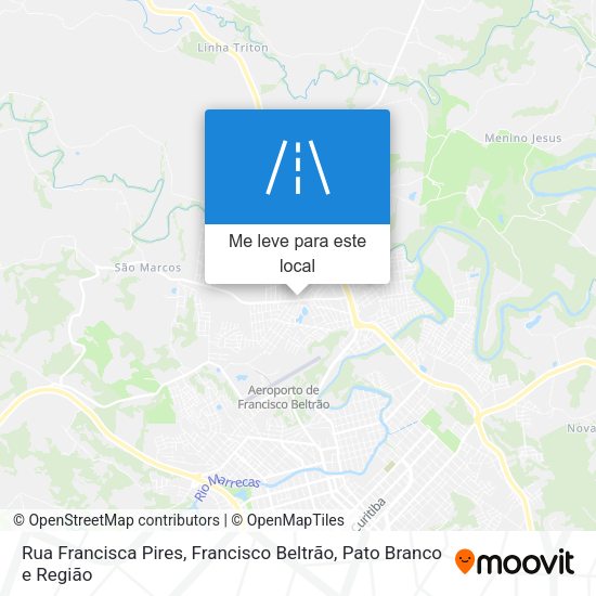 Rua Francisca Pires mapa