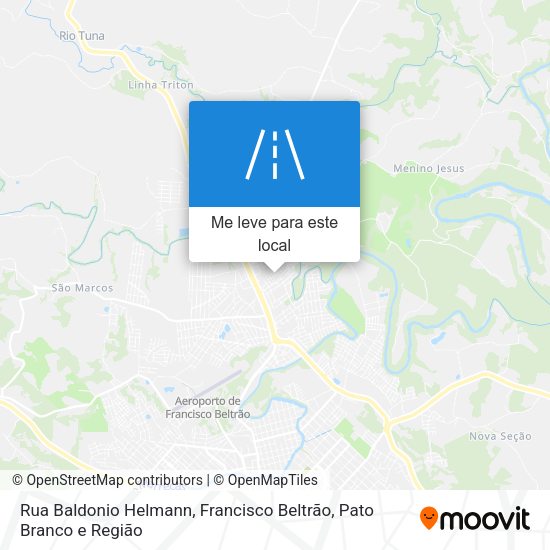 Rua Baldonio Helmann mapa