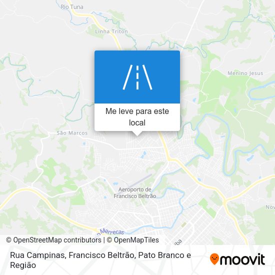 Rua Campinas mapa