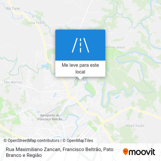 Rua Maximiliano Zancan mapa