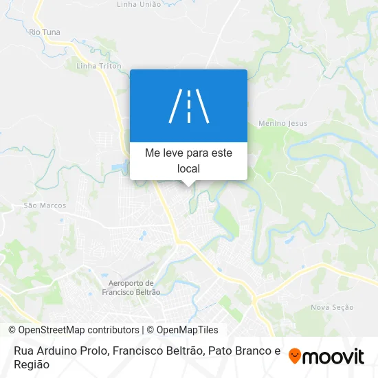 Rua Arduino Prolo mapa