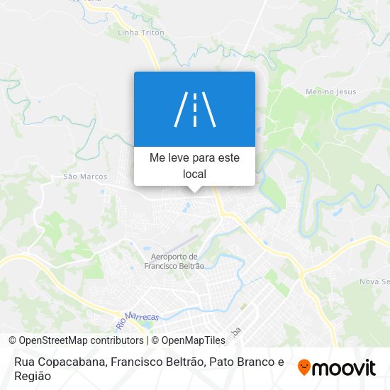 Rua Copacabana mapa