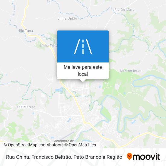 Rua China mapa