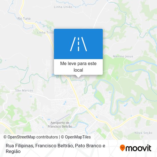 Rua Filipinas mapa