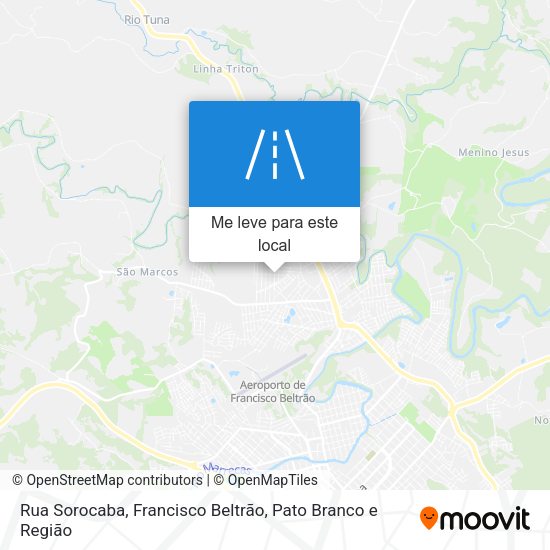 Rua Sorocaba mapa