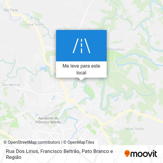 Rua Dos Lirios mapa