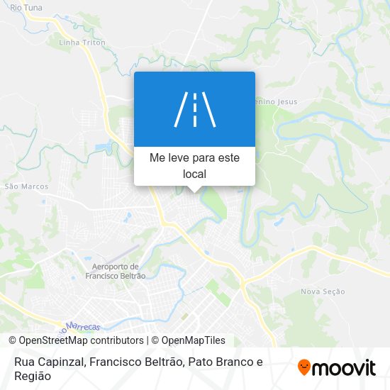 Rua Capinzal mapa