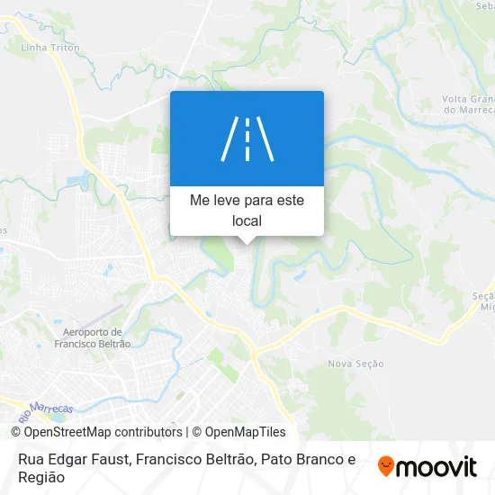 Rua Edgar Faust mapa