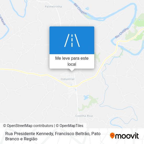 Rua Presidente Kennedy mapa
