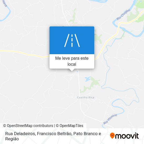 Rua Deladeiros mapa