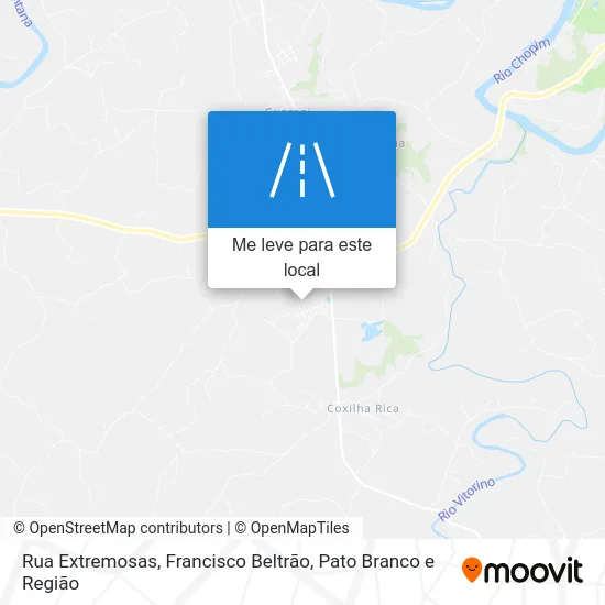 Rua Extremosas mapa