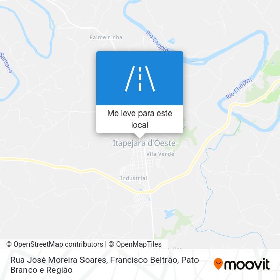 Rua José Moreira Soares mapa
