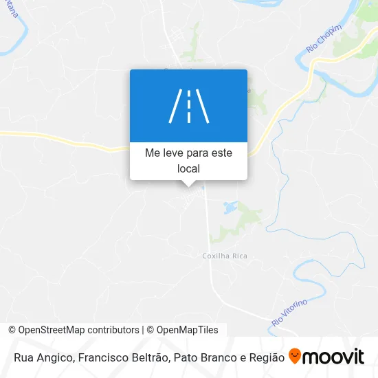 Rua Angico mapa