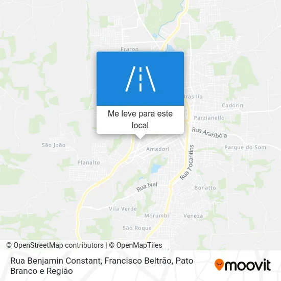 Rua Benjamin Constant mapa