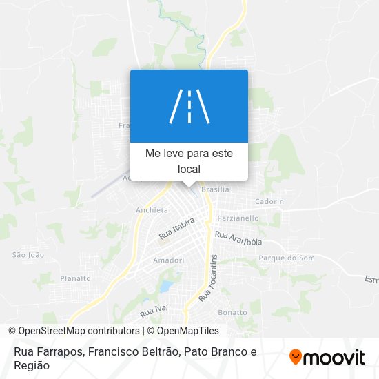 Rua Farrapos mapa