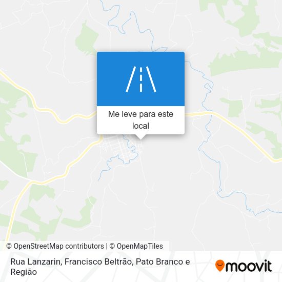 Rua Lanzarin mapa