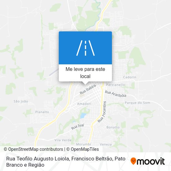 Rua Teofilo Augusto Loiola mapa