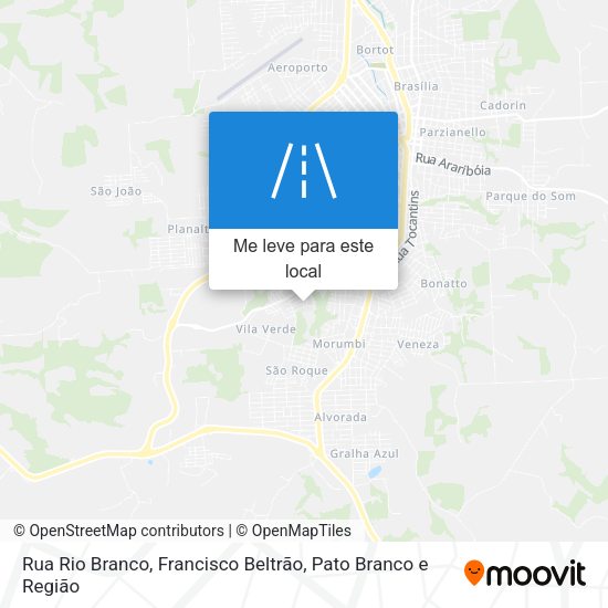 Rua Rio Branco mapa
