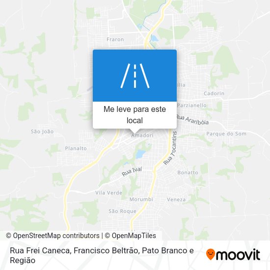 Rua Frei Caneca mapa