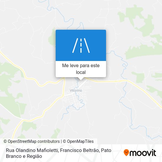 Rua Olandino Mafioletti mapa