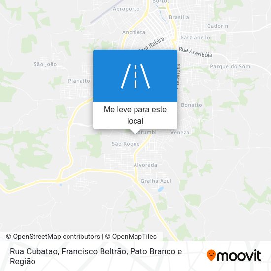 Rua Cubatao mapa