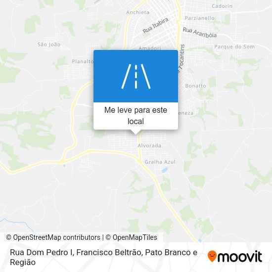 Rua Dom Pedro I mapa