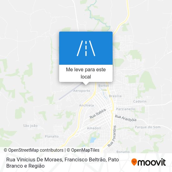 Rua Vinícius De Moraes mapa
