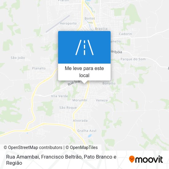 Rua Amambai mapa