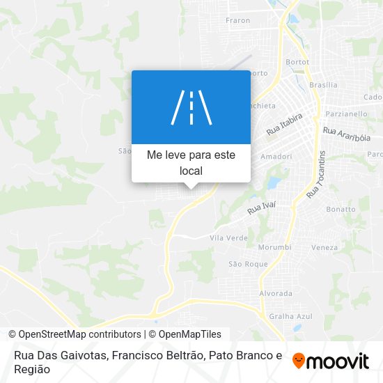 Rua Das Gaivotas mapa