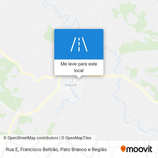 Rua E mapa