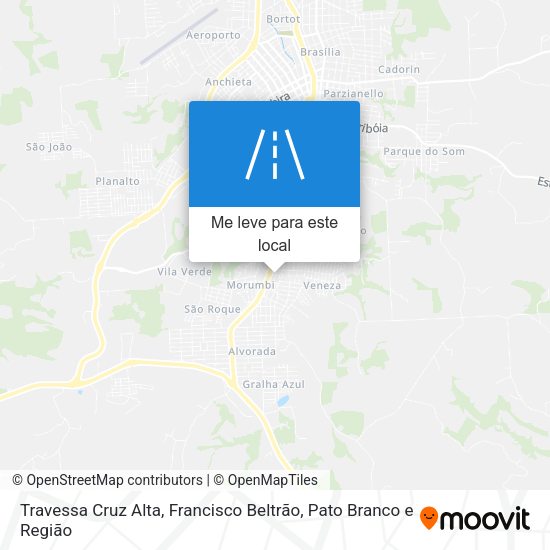 Travessa Cruz Alta mapa