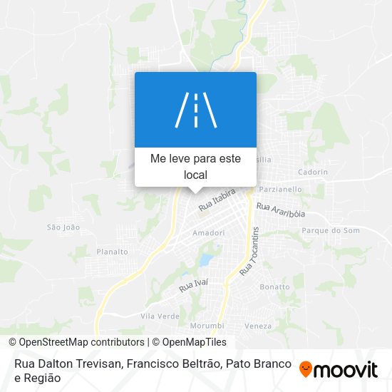 Rua Dalton Trevisan mapa