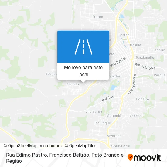 Rua Edimo Pastro mapa